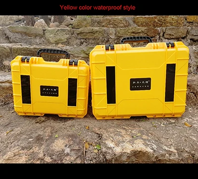 waterproof yellow Защитный Водонепроницаемый чехол для инструмента защиты оборудования ящик для сушки пластиковый Влагостойкий Чехол для инструмента с предварительно вырезанной пеной - Цвет: waterproof yellow