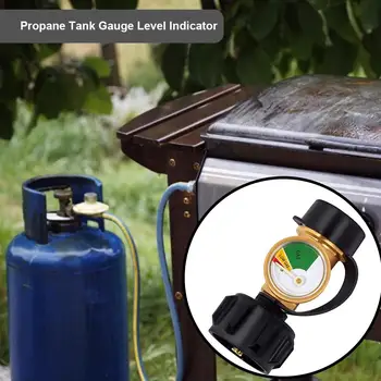 

Propane Tank Gauge Level Indicator Leak Detector Gas Pressure Meter For Cylinder Gas Grill And Type 1 Connection Propane Bottle