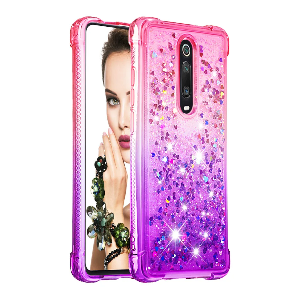 Чехол для Xiaomi Redmi K20 Pro жидкий сыпучий песок с блестками чехол Xiomi Redmi K20 Силиконовый ТПУ чехол xaomi Redmi K20 бампер Броня чехол