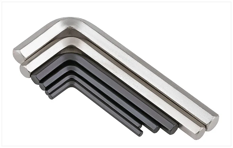 L Shaped Hex Keys Allen Key Wrench Tool Carbon Steel M0.7 0.9 1.27 1.5 2 3-17 