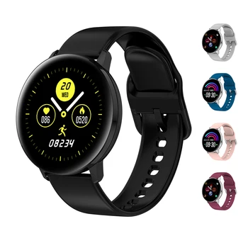 

intelligent Watch Men Round Full Screen Touch Smartwatch Silicone Strap Bluetooth 4.0 Smart-Watch Men's Heart Rate Tracker