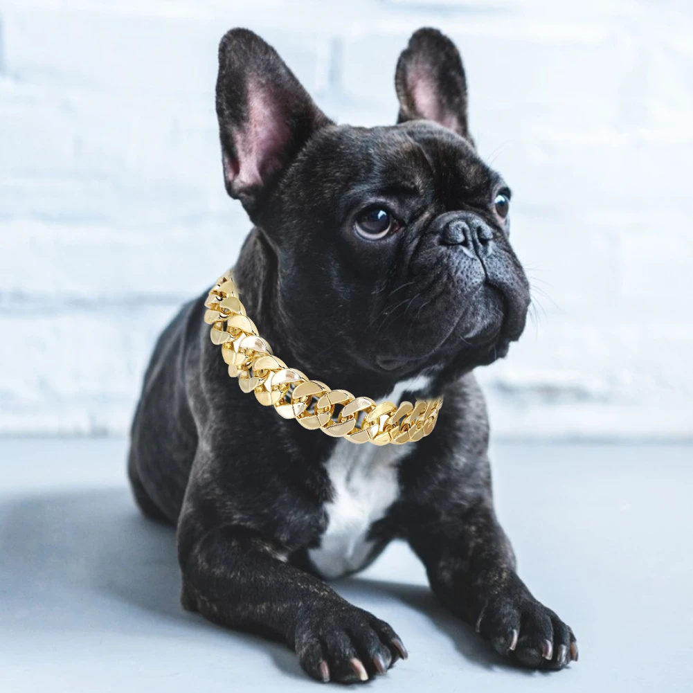 french bulldog gold necklace