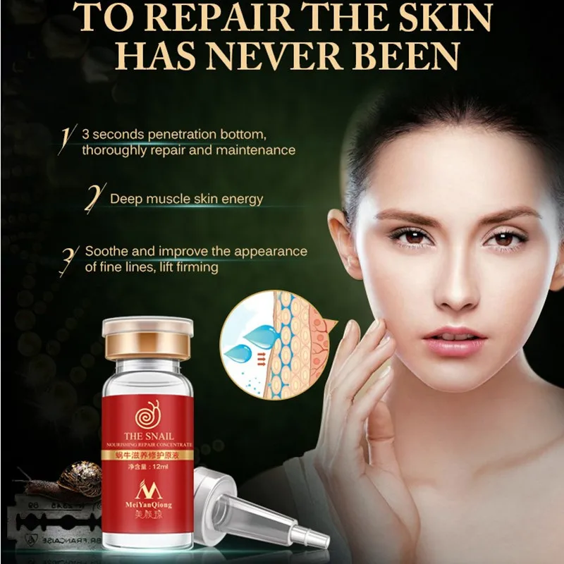 High quality snail100 essence hyaluronic acid liquid whitening spot essence shrink pores ampoule anti acne regenerative 1 High quality snail100 essence hyaluronic acid liquid whitening spot essence shrink pores ampoule anti acne regenerative 4