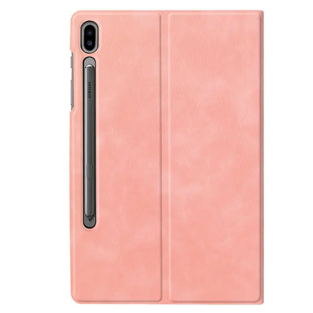 pink IBuyiWin Премиум Смарт из кожи пу и ТПУ чехол для Samsung Galaxy Tab S6 10,5 SM-T860 SM-T865 10," планшет Funda Чехол+ пленка+ ручка - Цвет: pink