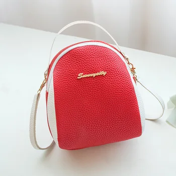 

Multi-Functional Women's Candy-Colored Cute Square Sling Bag Mini Messenger Bag Zip Phone Bag