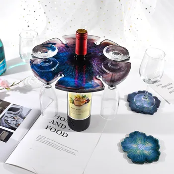 

2020 New Design Wine Rock Silicone Mould Irregular Wine Holder UV Resin Molds DIY Handcraft Jewelry Tools