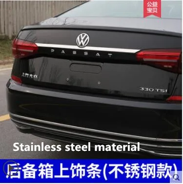 Накладка багажника для задней двери подходит только для Volkswagen Passat, специально для 11-19 Passat нержавеющая сталь АБС-пластик - Цвет: 2019