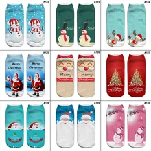 Новые женские носки зимние теплые рождественские подарки стерео-носки Мягкий хлопок милые Санта Клаус и оленями рождественские носки милые