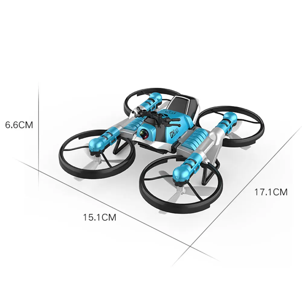 Новое поступление WiFi FPV RC Дрон мотоцикл 2 в 1 складной вертолет камера 0.3MP высота удержания RC Квадрокоптер мотоцикл Дрон