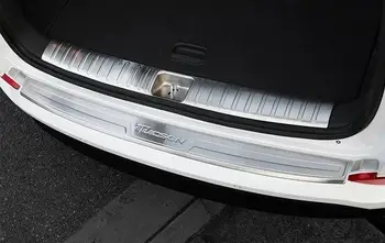 

Car Trunk Rearguard Covers Internal +External Decoration Bumper Accessories For Hyundai Tucson 2015 2016 2018 Car-styling