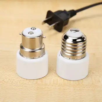 

E27 Lamp Bulb Base Environmental Protection PC and Copper Hanging Screws Adapter Light Socket Holder Home Office Supply