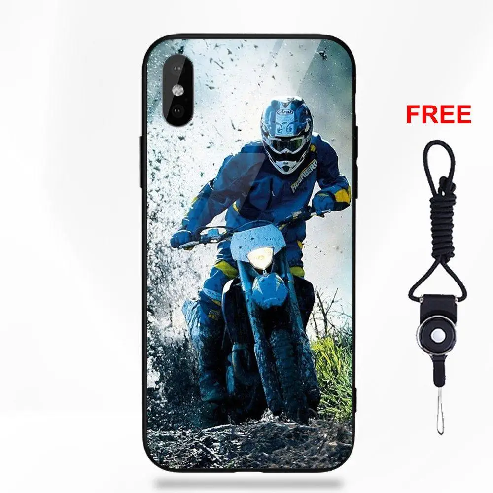 Мотогонок мотокросса Камуфляж для Apple iPhone 5 5C 5S SE 6 6S 7 8 Plus X XS Max XR - Цвет: as picture