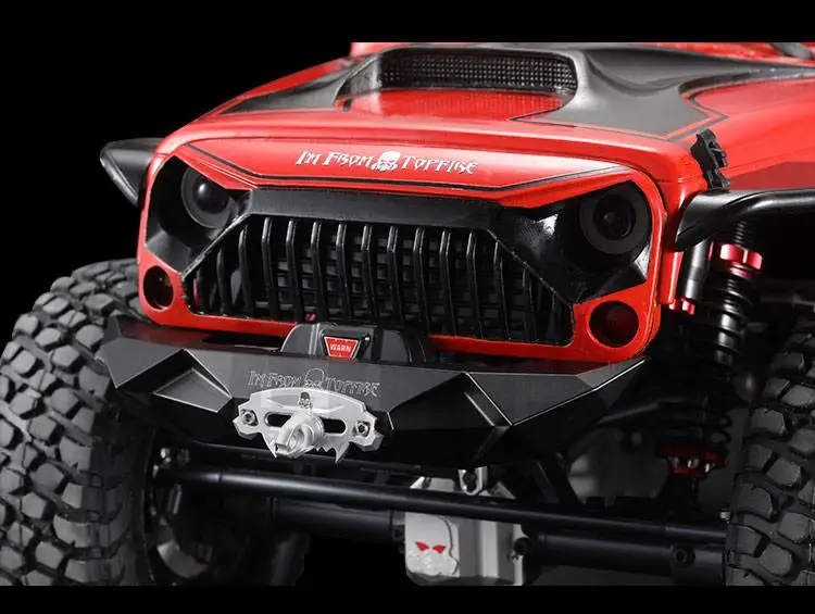 MS 1:10 TOPFIRE Top Fire JEEP Wrangler Модифицированная металлическая лебедка с тигром осевая SCX10