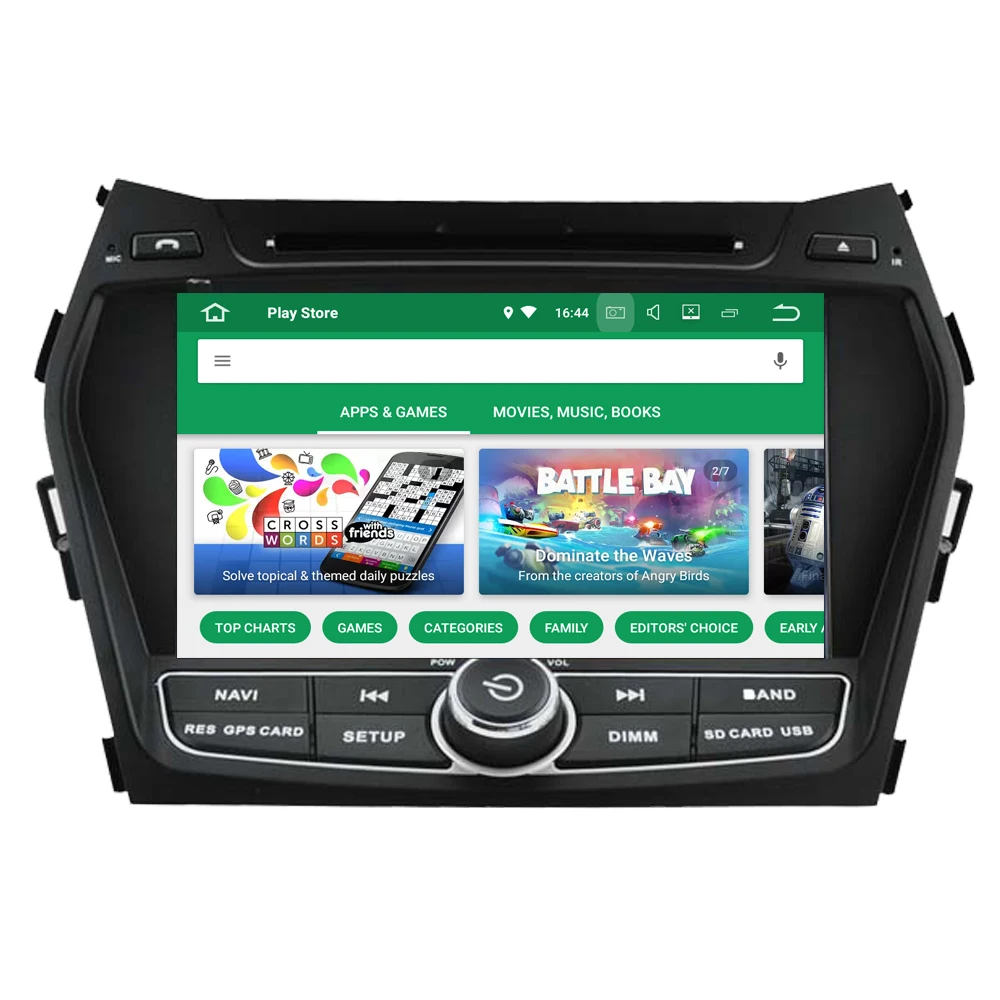 Flash Deal RoverOne Car Radio DVD GPS For Hyundai IX45 Santa Fe Android 9.0 Octa Core Touchscreen Multimedia Player Head Unit Bluetooth 0