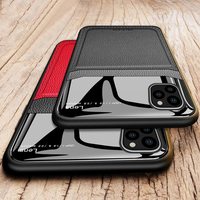 Защитный чехол для объектива камеры кожаный iphone 11 pro max 2019 чехлы силиконовый