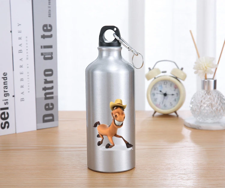 

600ml Portable Bicycle Water Bottle Quality Protein Shaker Leak Proof Bicycle Camping Funny Cartoon Print Drink Sport My Bottle