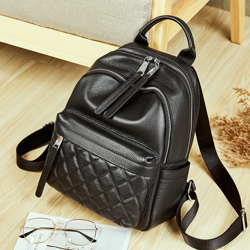 

Genuine leather backpacks for women fashion for girls high quality shoulder bags for teenage women backpack for small girls