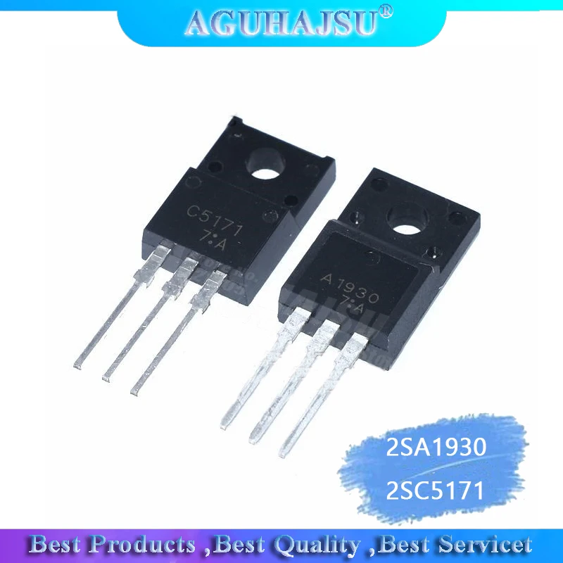 10 шт. (5 2SA1930 + 5 2SC5171 ) A1930 TO-220 C5171 TO220 оригинальные и новые | Электронные компоненты