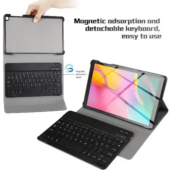 

For Samsung Galaxy Tab A 10.1T510/T515 Split Colorful Backlit Bluetooth Keyboard Protective Case R20