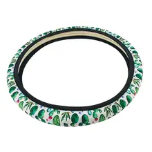 Модный Универсальный чехол рулевого колеса автомобиля кактус Леопард неопрен четыре сезона набор противоскользящая Нескользящая ручка Авто форма