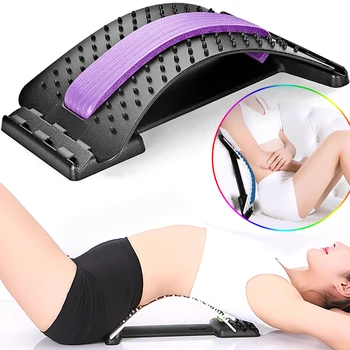 

Pain Relief Back Massager Stretcher Fitness Massage Equipment Stretch Chiropractic Relax Stretcher Lumbar Support Spine