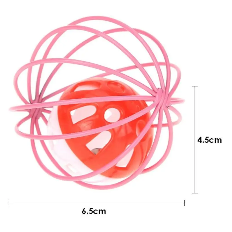 6,5 см Pet Cat Rolling Cage Ball Котенок Перо интерактивная игрушка для игр