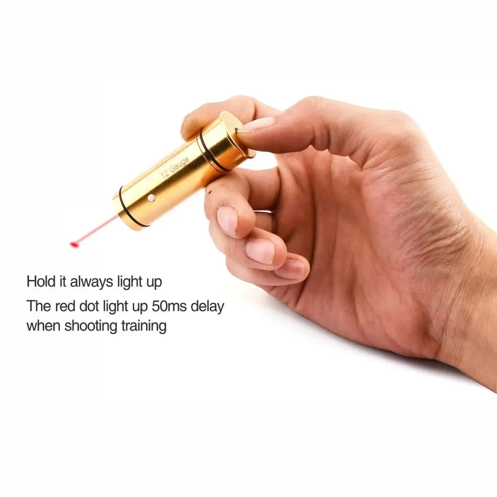 12Gauge laser bullet cartridge shotgun cartridges laser ammo, training bullet for dry fire training & shooting simulation dry fire laser trainer