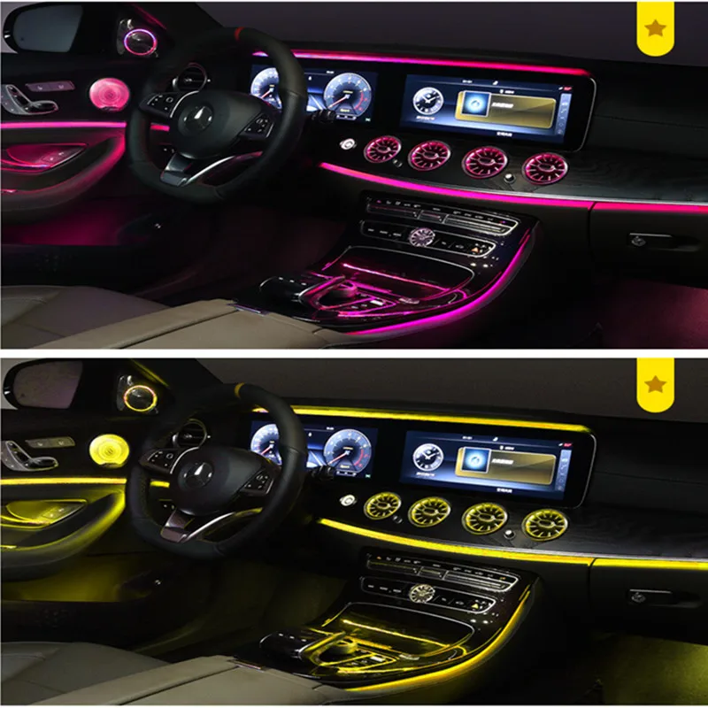 Светодиодный светильник для турбины W205 GLC Mercedes benz C GLC clase frontal Aire acondicionado Ventilación centro de entrada