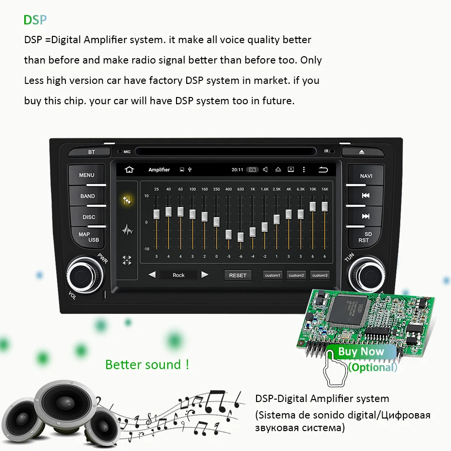 DSP Android 9,0 64G 2 DIN Автомобильный dvd-плеер для AUDI A6 RS6 1997-2004 S6 1997 gps радио Мультимедиа Стерео навигация ips экран ПК