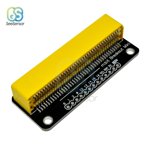 Yellow Для BBC Micro: бит микробит Плата расширения GPIO отключающий адаптер щит Breakout мини модуль макетная плата - Цвет: Yellow
