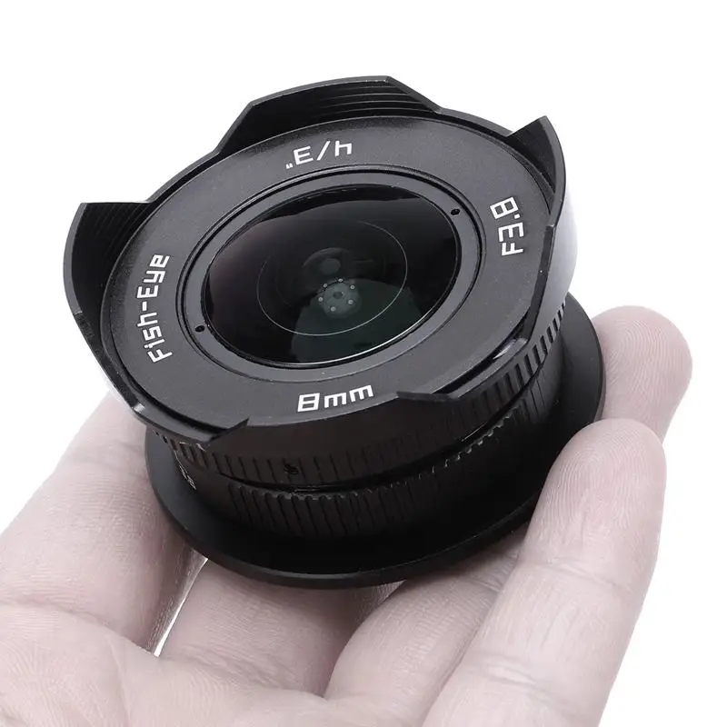 8 мм F3.8 ручной широкоугольный объектив рыбий глаз для Olympus M43 MFT OMD EM5#5