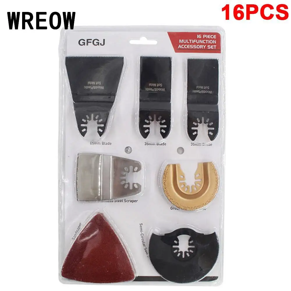 16 шт./компл. Осциллирующий Мультитул набор лезвий для пилы многофункциональный