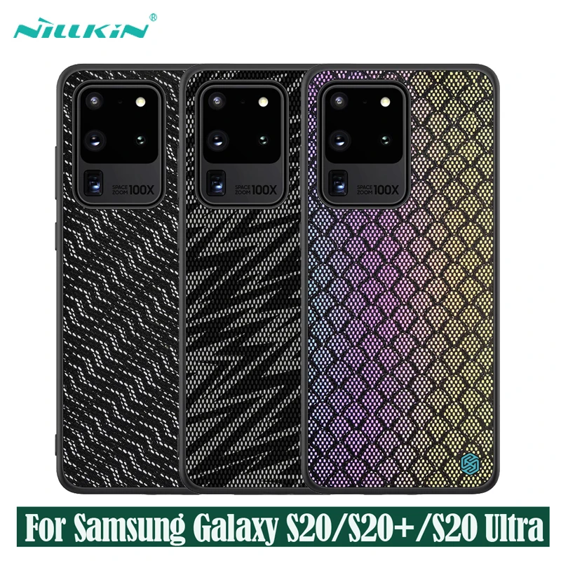 Для Samsung Galaxy S20 Ultra S20+ Plus 5G чехол NILLKIN Twinkle полиэфирная сетка Светоотражающая задняя