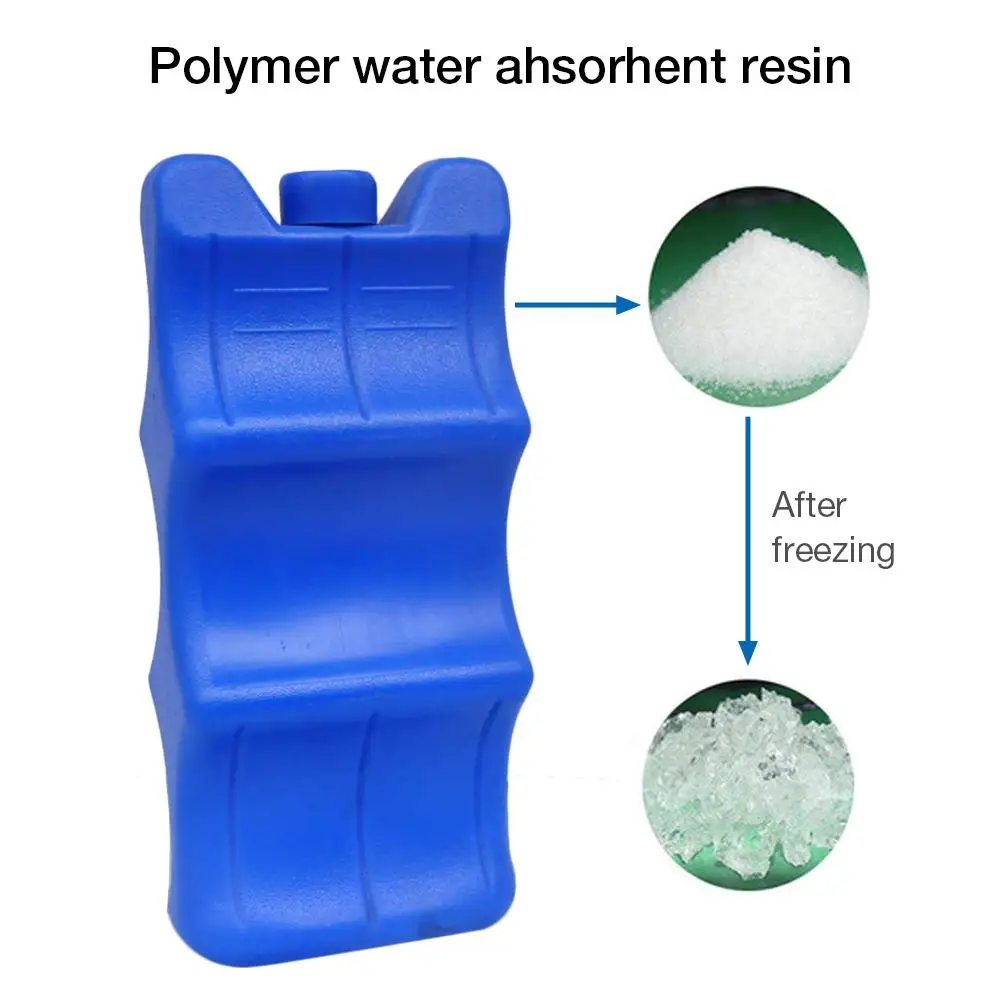 1 Pcs Blue 650ML Storage Cold Ice Board Reusable Fresh Ice Box For Food Preservation Good Expansion And Strong Cold Storage