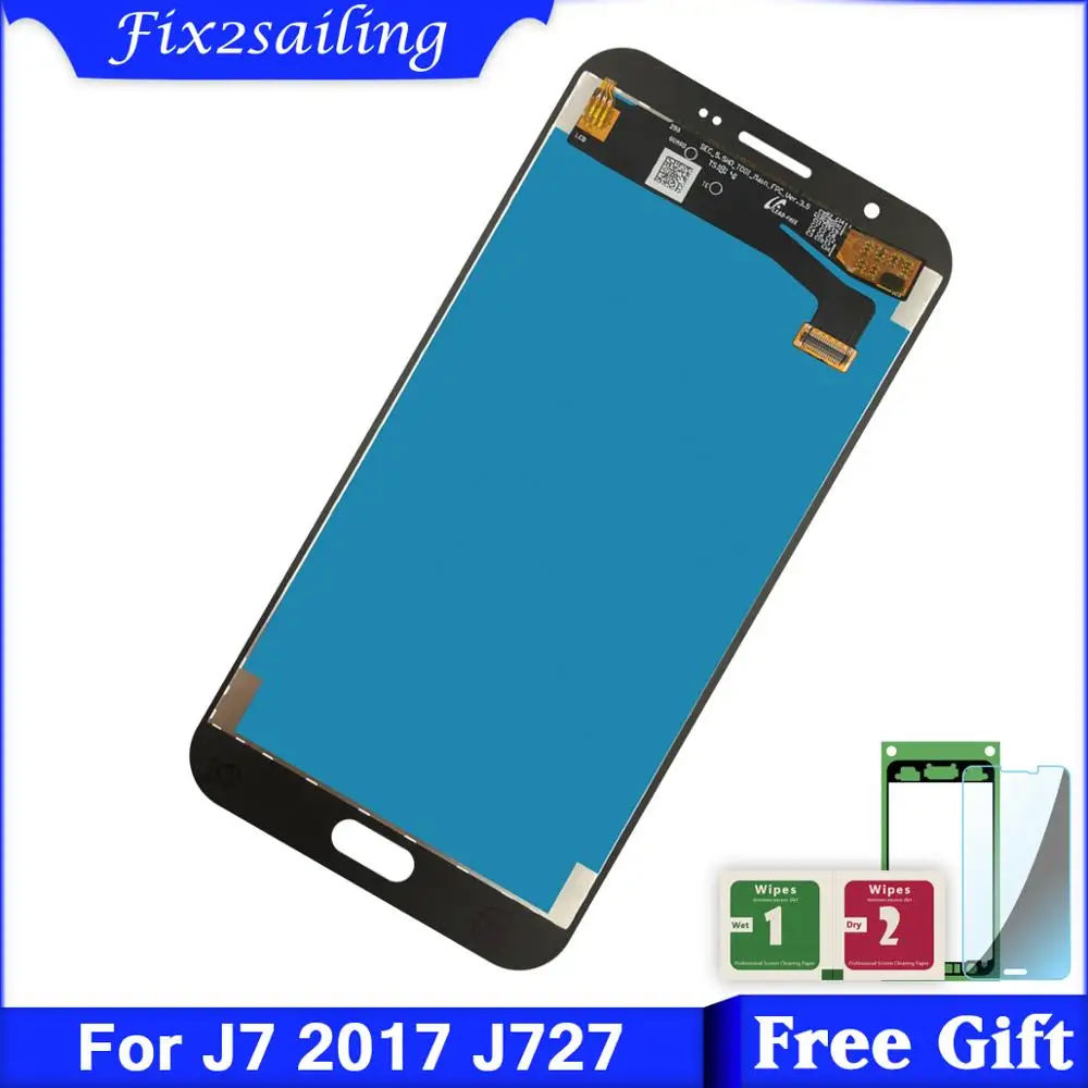 ЖК-дисплей для Samsung Galaxy J7 J727 SM-J727P J727V J727A сенсорный экран Замена | Мобильные