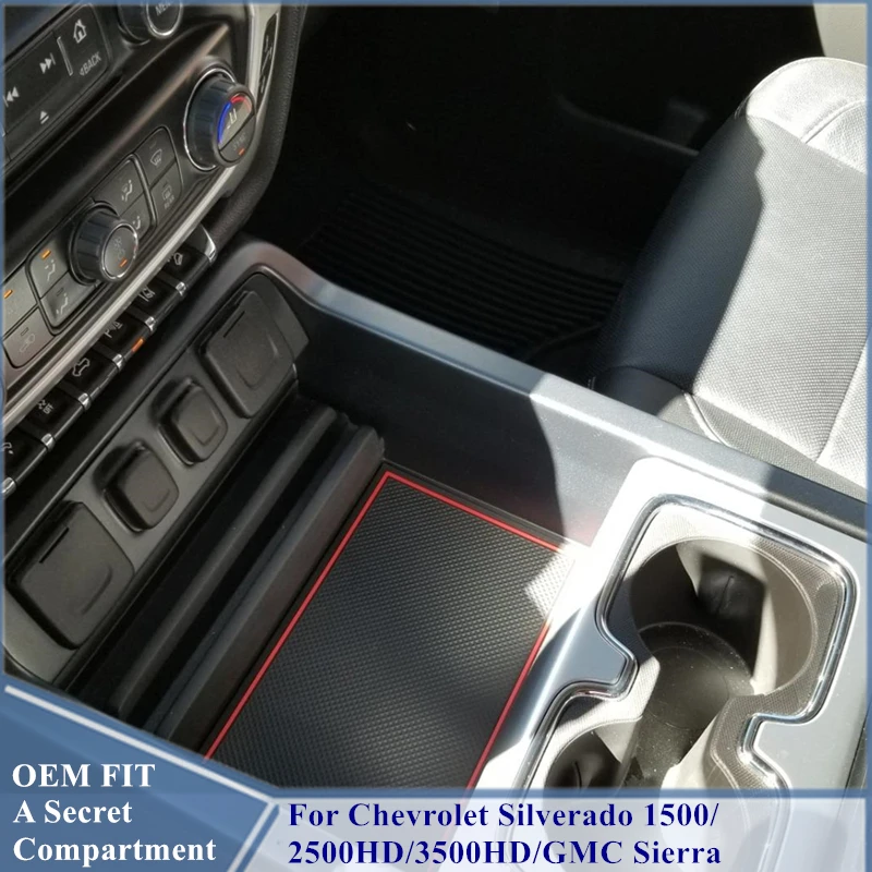 Для GMC Sierra 1500 2500HD 3500HD и Chevrolet Silverado 1500/2500 HD/3500 HD центральной консоли секретный отсек
