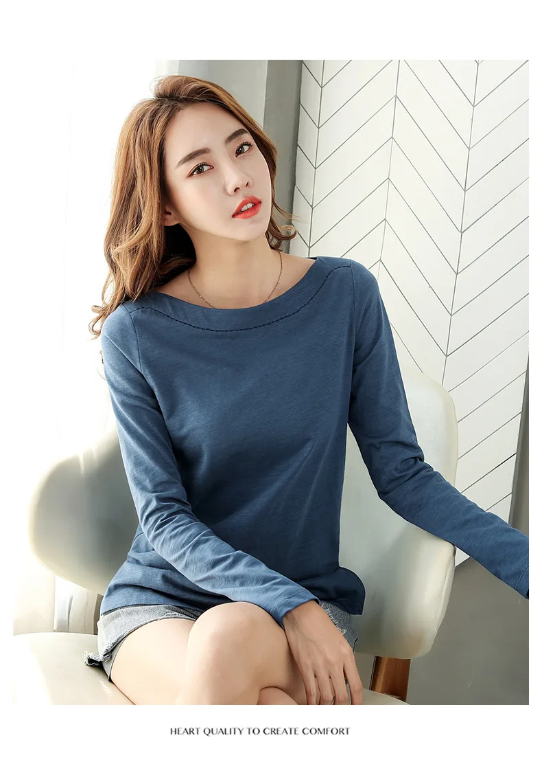 Shintimes Camisas Mujer рубашка с длинным рукавом женская футболка Повседневная Женская одежда с вышивкой женская футболка в Корейском стиле