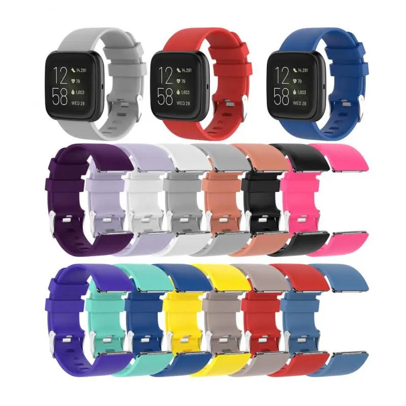 Дополнительный ремешок для браслета Fitbit Versa2 официальный мягкий силиконовый