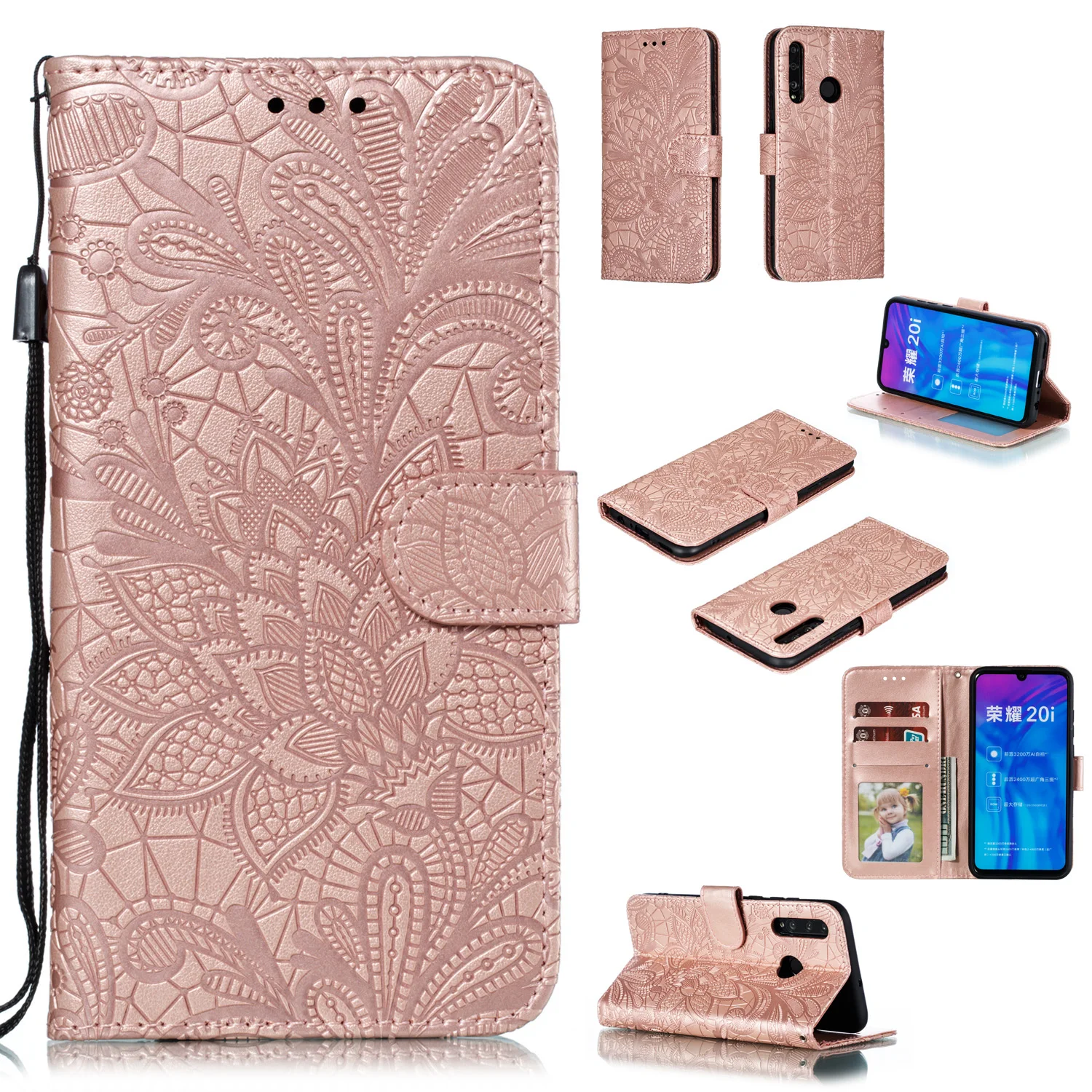 Bao Da Flip Wallet Dành Cho Huawei P40 P30 Pro P Smart Z 2019 Y5 Y6 Y7 Thủ Y9 2019 2018 tôn Vinh 10 20 Lite 9S 9A Cover silicone case for huawei phone