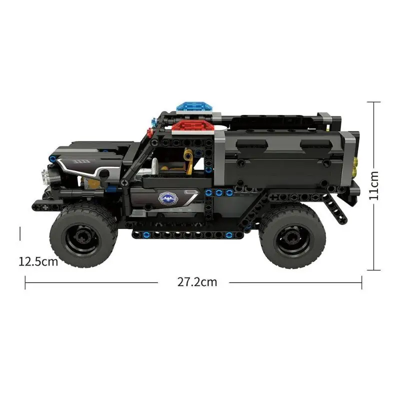 2,4 ГГц 4-х колесный электрический RC автомобиль DIY строительные блоки 1:18 водяной пистолет транспортного средства