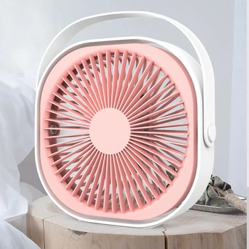 

Portable Desktop Cooling Fans Rechargeable USB Small Fan with Three Gear Adjustable Wind Speed for Home Office Dormitory