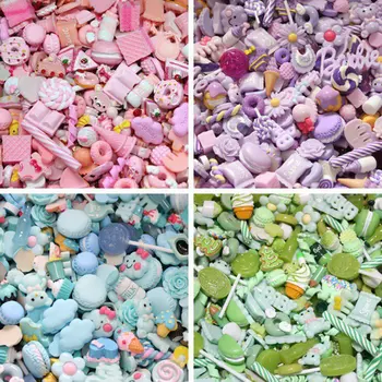 

30pcs/lot Mix Kawaii Resin Food Resin Flatback Cabochons For Phone Decoration Crafts Scrapbooking DIY Accessories