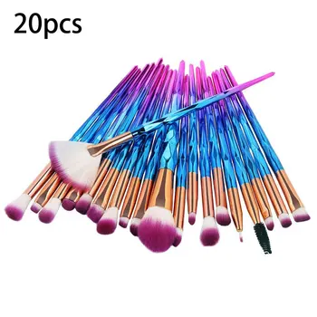 

Diamond Make up Brushes Universal Eyeshadow Brush Face Foundation Brush 20 PCS Powder Beauty Tool Make Up Tools