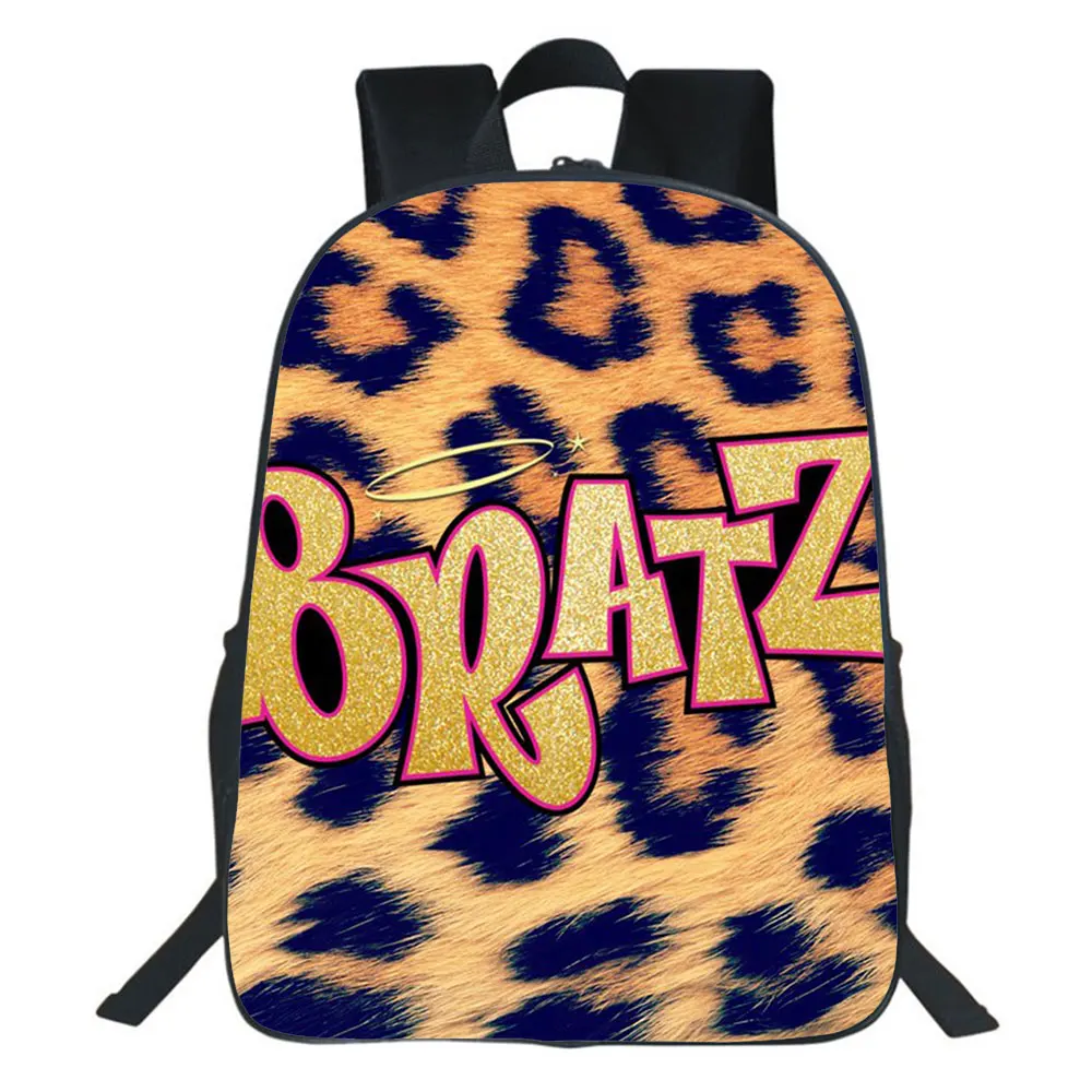 Bratz Backpack Kindergarten Mochila School Bag Teens Anime Storage Bag Travel Bags Children Rucksack 16 Inches
