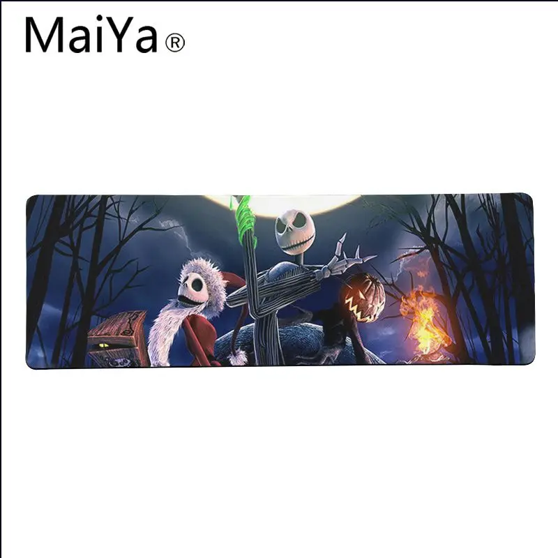 Lock Edge 40X90cm Maiya высокое качество Кошмар перед Рождеством офисные мыши геймер мягкая мышь прокладка резиновая ПК Компьютерная игровая мышь коврик - Цвет: Lock Edge 40X90cm