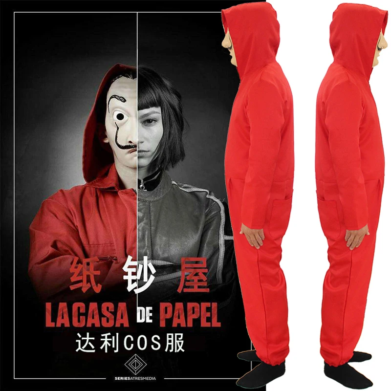 Money Heist The House of Paper La Casa De Papel/костюмы на Хэллоуин для мужчин и взрослых карнавальные