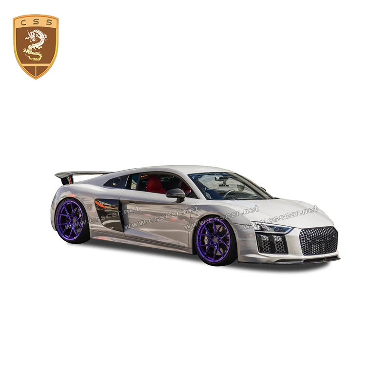 Комплект аэродинамического кузова из углеродного волокна для Audi R8 16-19 передняя