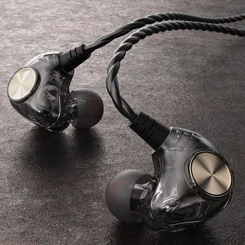 

K1 High Quality Transparent In-Ear Earphone Subwoofer Stereo Bass Earbuds Earphone With Mic For iPhone Xiaomi Samsung