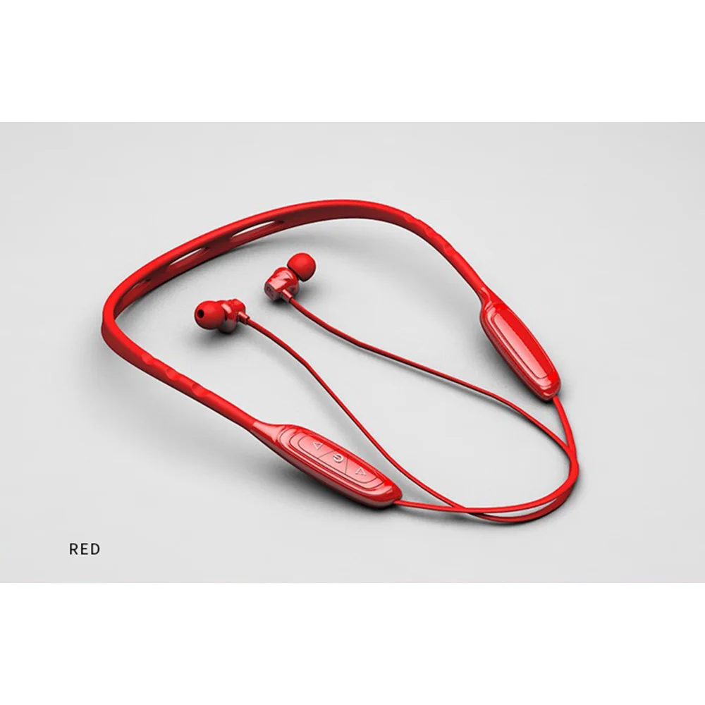 W1 Шейная Bluetooth гарнитура с микрофоном IPX5 водонепроницаемая Спортивная Беспроводная гарнитура Bluetooth мобильный телефон для iPhone xiaomi