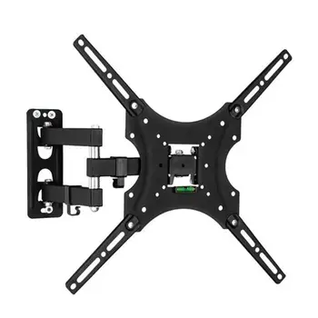 

26-55" Adjustable TV Wall Holder Bracket with Spirit Level Rotatable Television Stand Home Space-saving TV Mount Brackets